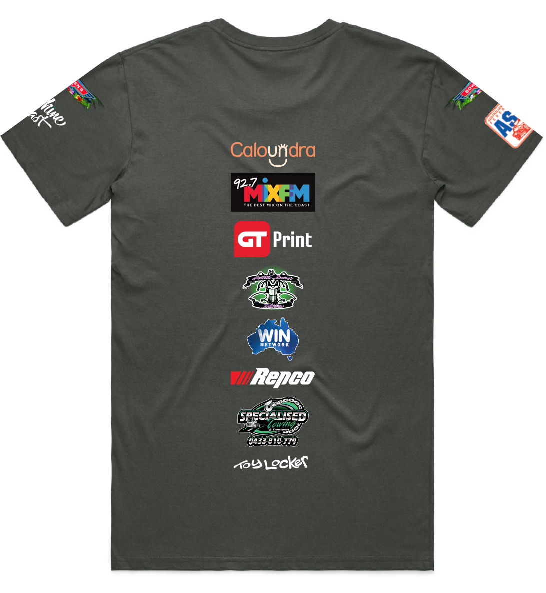 2026 Beachfest Tshirt Charcoal - Image 3