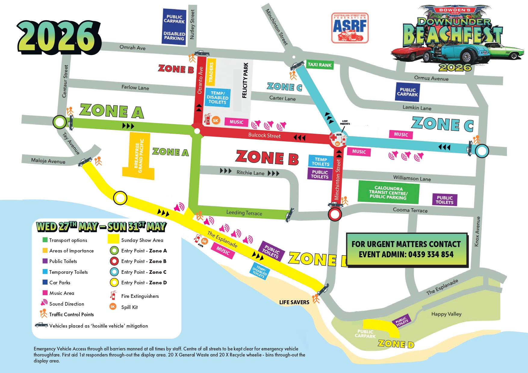 Zone Map - Beachfest 2026